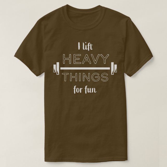 Weightlyftande Gym Barbell T Shirt (Design framsida)