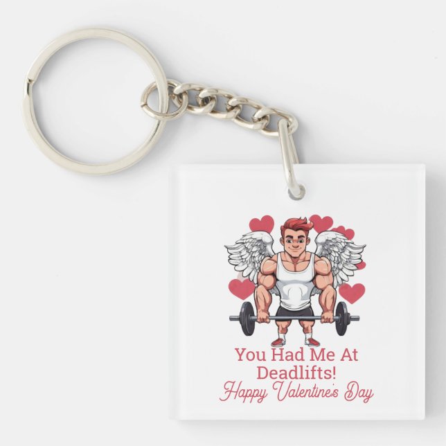 Weightlyftande Gym Fitness Trainer Valentine's (Framsidan)
