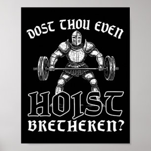 Weightlyftande Powerlyftgym-arbetsstation dost Tho Poster