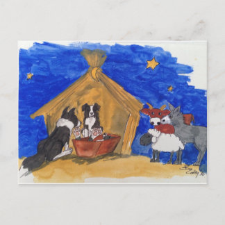 Weihnachten bei Familie Hund Vykort