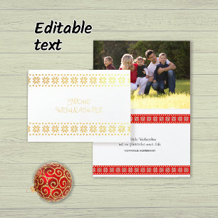 Weihnachten Foto Text personalisierte Folierat Kort