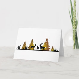 Weihnachten Hirsche Helgkort