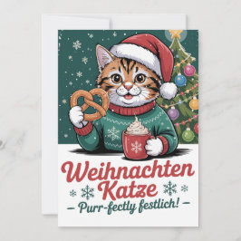 Weihnachten Katze - Christmas Cat Julkort