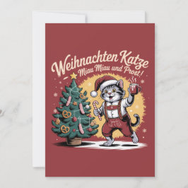 Weihnachten Katze - Christmas Cat Julkort