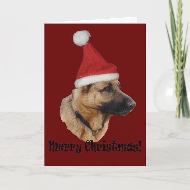Weihnachten ’Schäferhund’ Helgkort (Framsida)