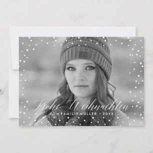 Weihnachten Schnee  Weihnachtskarte Julkort