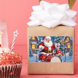 „Weihnachtliche Harmonie“ Rektangulärt Klistermärke