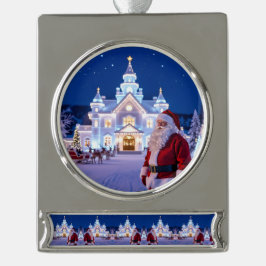 „Weihnachtliche Harmonie“ Silverfärgad Julgransprydnad