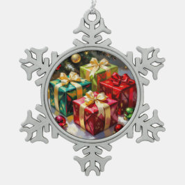 „Weihnachtliche Harmonie“ Snöflinga Pewter Julgransprydnad