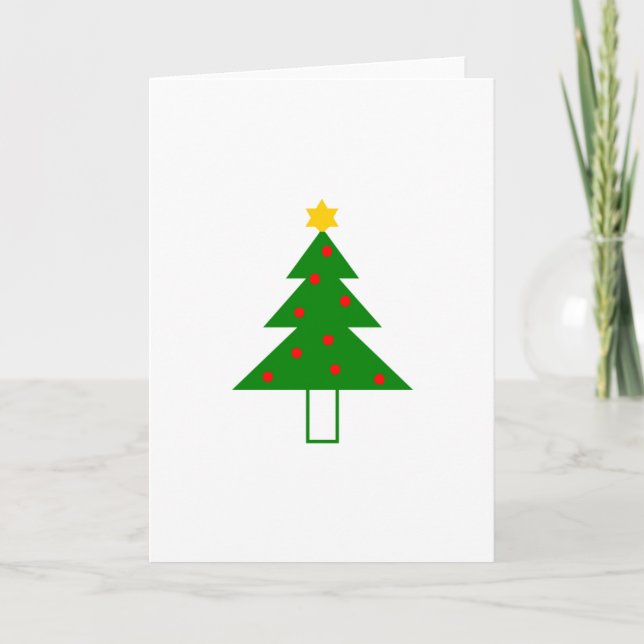 "Weihnachtsbaum" Weihnachtskarte Helgkort (Framsida)