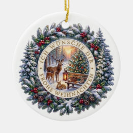 Weihnachtsbaumbehang - Weihnachtsornament Julgransprydnad Keramik