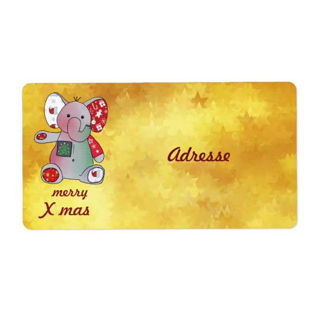 Weihnachtselefant  fraktsedel (Framsidan)