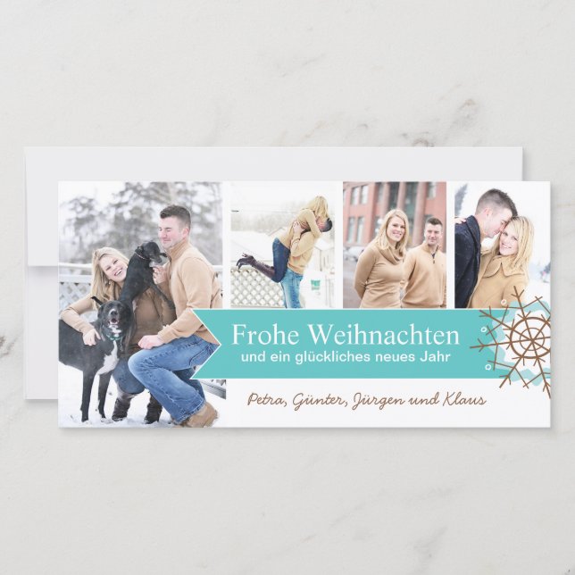Weihnachtsfoto-Karten Julkort (Framsida)