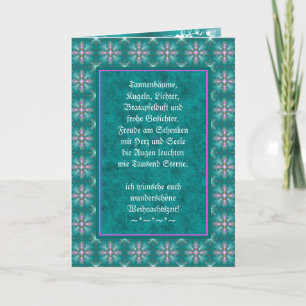 Weihnachtsgedicht Deutsch, lägg till din text Kort