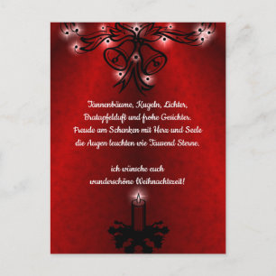 Weihnachtsgedicht Deutsch, lägg till ditt postkort Vykort