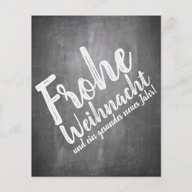 Weihnachtsgrüße auf der Kreidetafel (Framsida)