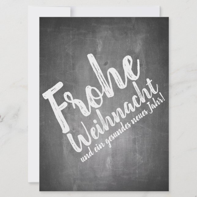 Weihnachtsgrüße auf der Kreidetafel (Framsida)