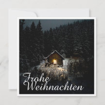 Weihnachtsgrüße mit Hexenhaus