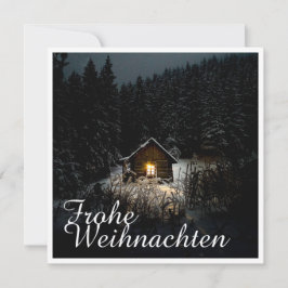 Weihnachtsgrüße mit Hexenhaus