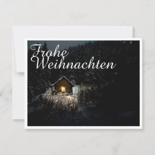 Weihnachtsgrüße mit Hexenhaus