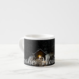 Weihnachtsgrüße mit Hexenhaus Espressomugg
