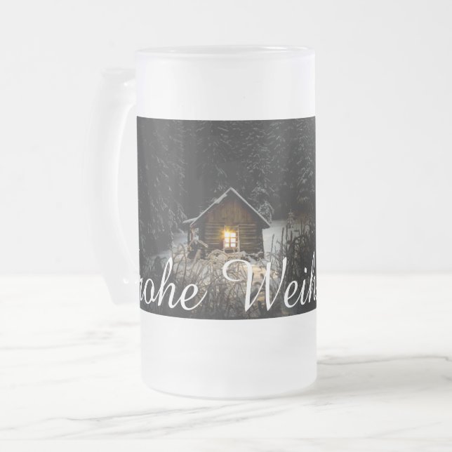 Weihnachtsgrüße mit Hexenhaus Frostat Ölglas (Framsida vänster)