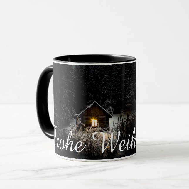 Weihnachtsgrüße mit Hexenhaus Mugg (Framsida vänster)