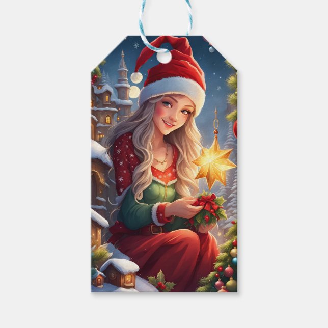 Weihnachtsgrüße Presentetikett (Framsidan)
