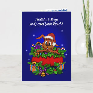 Weihnachtskaninchen, Fröhliche Weihnachten! Helgkort