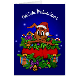 Weihnachtskaninchen, Fröhliche Weihnachten! OBS Kort