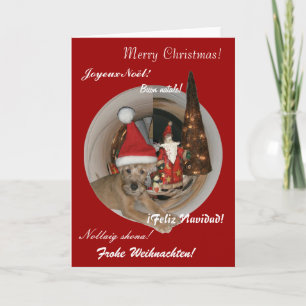 Weihnachtskarte ’Irish Terrier’ Helgkort
