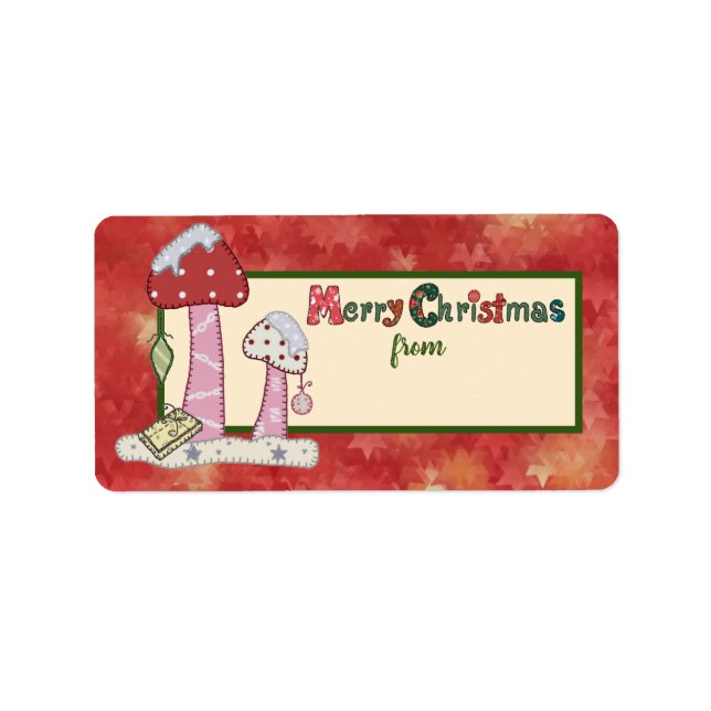 Weihnachtsklib Adressetikett (Framsidan)
