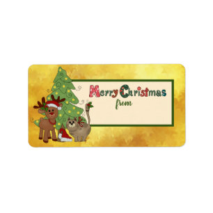 WeihnachtsklibbyggAdressaufkleber Adressetikett