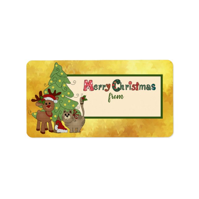 WeihnachtsklibbyggAdressaufkleber Adressetikett (Framsidan)