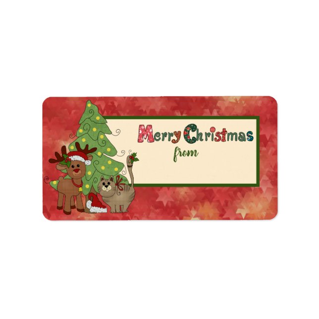 WeihnachtsklibbyggAdressaufkleber Adressetikett (Framsidan)