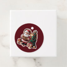 Weihnachtsmann mit Tannenbaum in 3D -