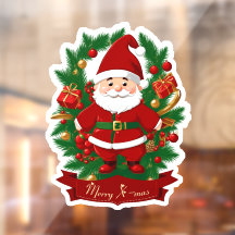 Weihnachtsmann mit Tannenzweigen -