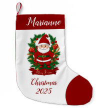 Weihnachtsmann mit Tannenzweigen - 