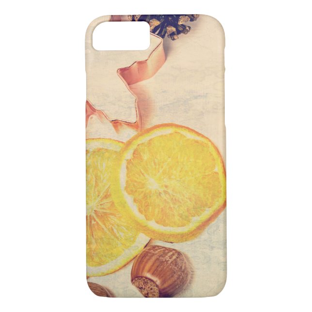 Weihnachtsmotiv mit Früchten... Case-Mate iPhone Skal (Baksida)