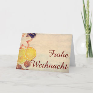 Weihnachtsmotiv mit Früchten... Helgkort