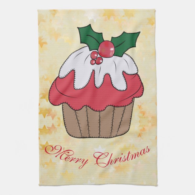 Weihnachtsmuffin Kökshandduk (Vertikal)