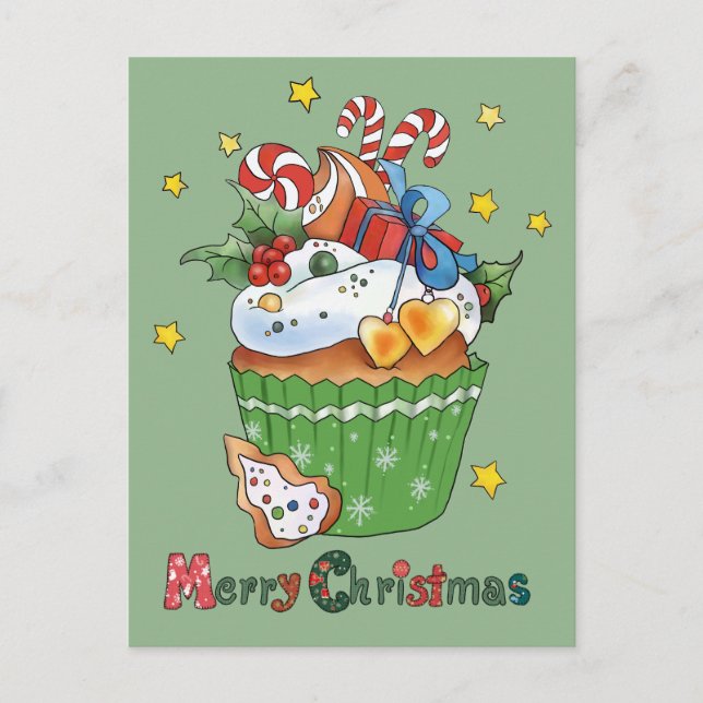 Weihnachtsmuffin  vykort (Framsida)