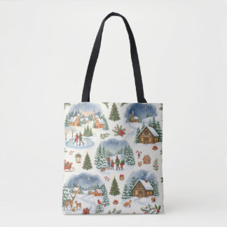 Weihnachtsmuster Schultertasche Tygkasse