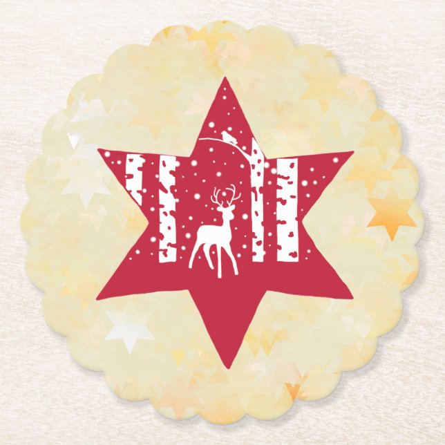 Weihnachtsstern  underlägg papper (Framsida)