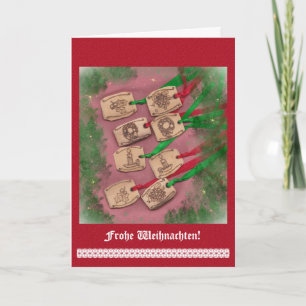 Weihnachtszauber nostalgische Weihnachts Helgkort