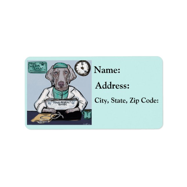 Weim Doc Adressetikett (Framsidan)