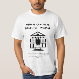 "Weimar Classical Byggnad, Weimar" | Minimalistisk T Shirt