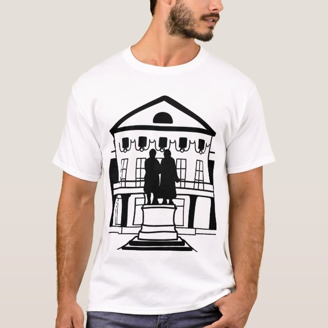"Weimar Classical Byggnad, Weimar" | Minimalistisk T Shirt (Framsida)