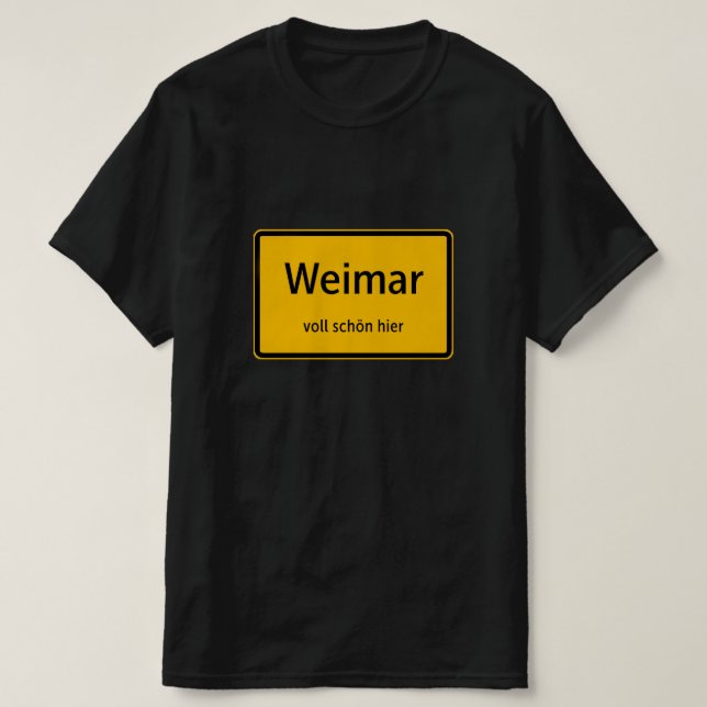 Weimar Herren Männer T-Shirt Tshirt Shirt (Design framsida)