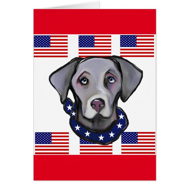 Weimarana Hälsningskort (Framsidan)